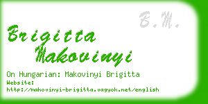 brigitta makovinyi business card